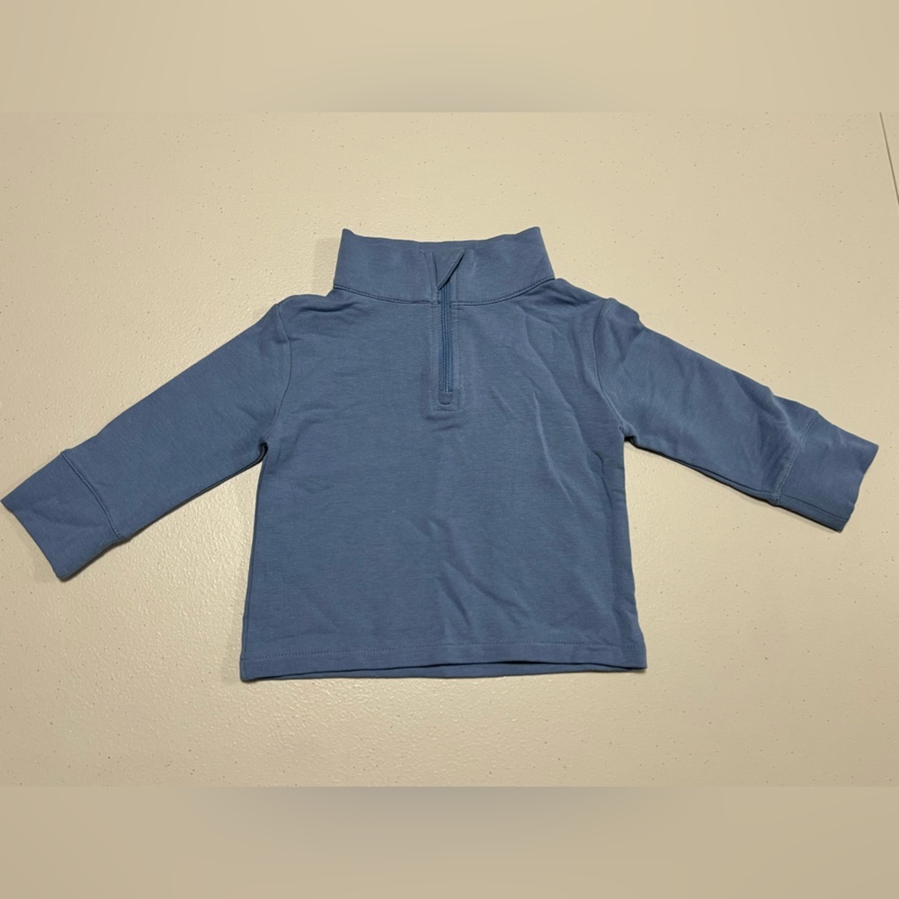 🇨🇦 EARLY GREY Long Sleeve Half Zip Top